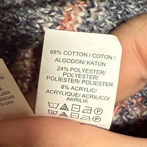 Lucky Brand Open Front Cardigan Aztec Tribal Print Tribal Size Small Bohemian - Picture 10 of 12